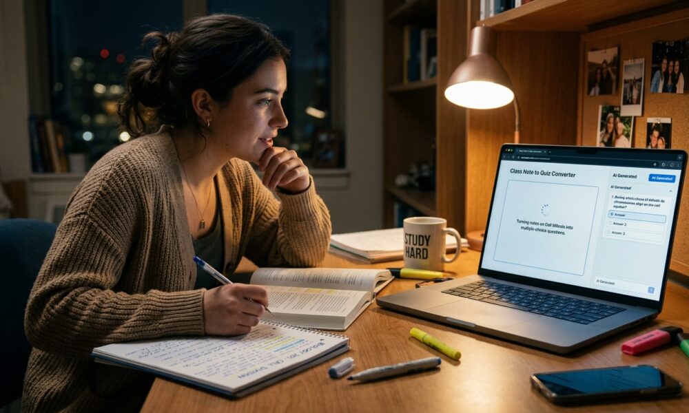 How to Use AI to Turn Class Notes Into Questions