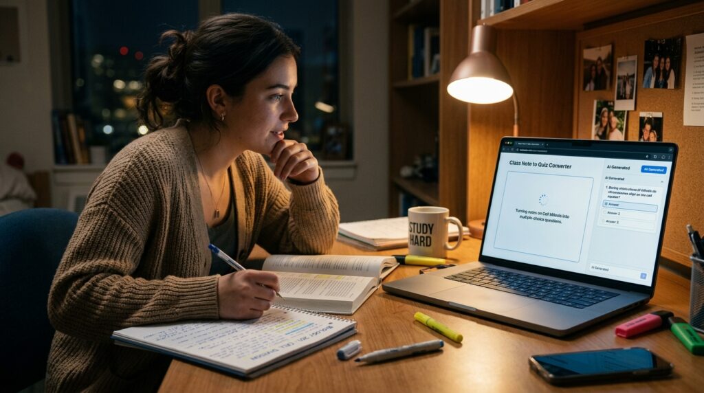 How to Use AI to Turn Class Notes Into Questions